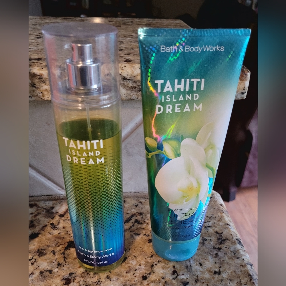 Bath & Body Works Tahiti Island Dream-Signature Collection Matching Set